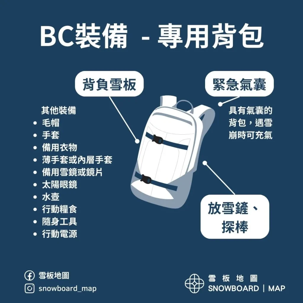 Backcountry專用背包